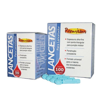 LANCETA PARA LANCETADOR CX. 100 UND G-TECH